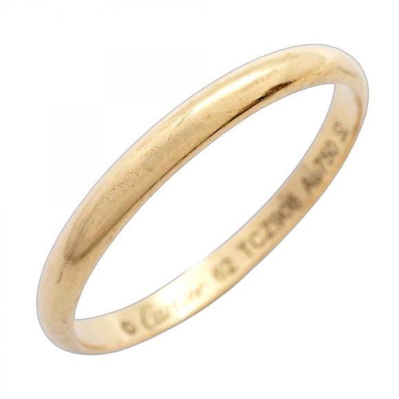 Cartier Classic Wedding Ring 18K Yellow Gold #62  Men's - Picture 1 of 8
